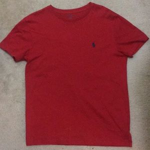 Red Polo Ralph Lauren Classic Fit Crewneck Tee